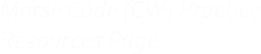 CW Practice